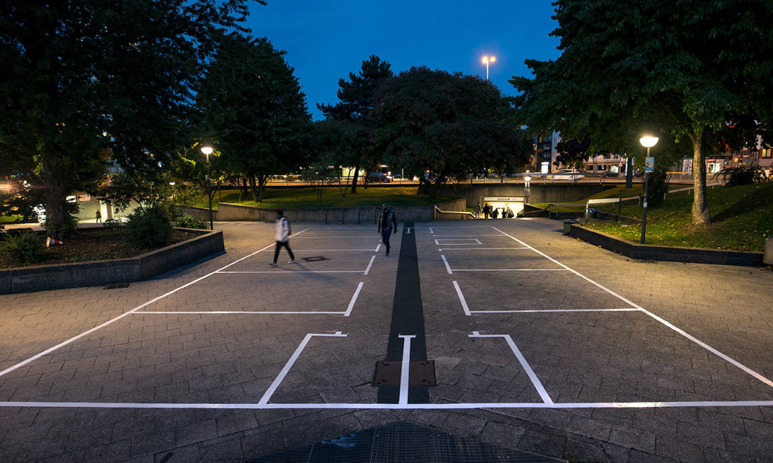 View by night, Ebertplatz, Cologne, DE, 2017